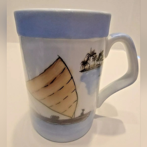 Expresso Hand Made Mug Canecas Porcelanas 'Brasil- Signed " Eliah" Pre-owned - Picture 1 of 7